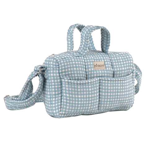 Minikane Sac à langer Angel Vichy Bleu