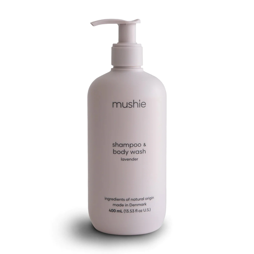 Mushie Shampooing et Gel Douche pour bébé (400 ml) Lavande