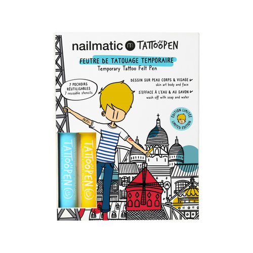 Nailmatic Kit de 2 Tattoopen avec pochoirs Jo Little - Paris