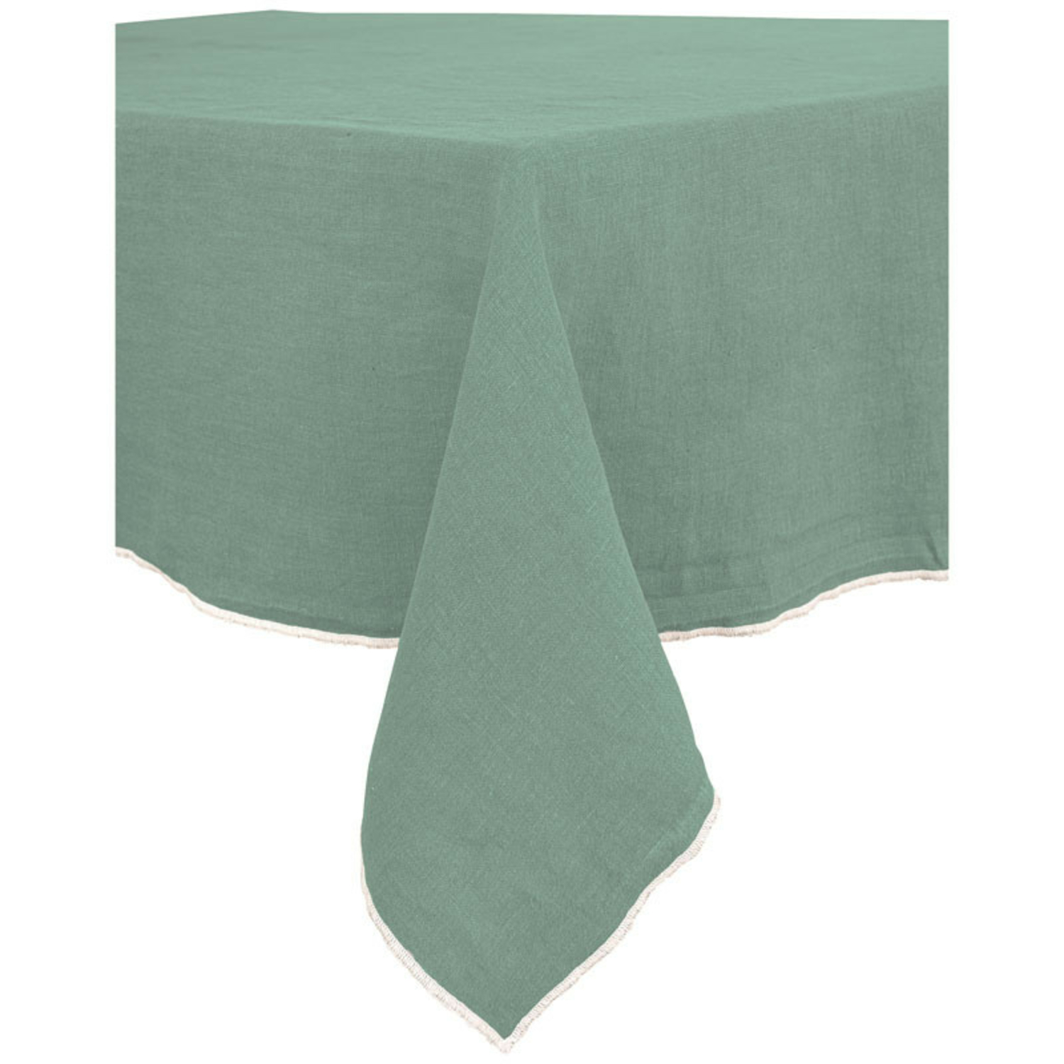 Nappe Venise en lin Vert Sauge Haomy