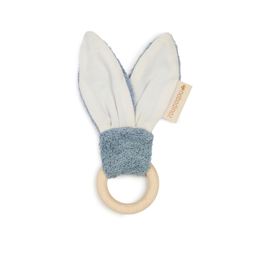 Nobodinoz Anneau de Dentition Lapin So Cute Bleu