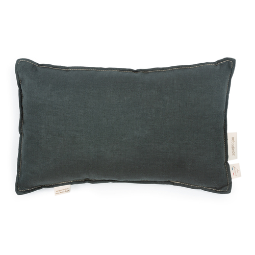 Nobodinoz Coussin Rectangulaire Lin Français Green Blue