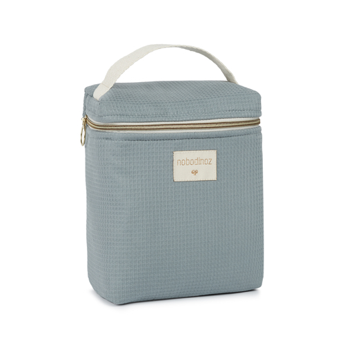 Nobodinoz Lunchbag isotherme Concerto en Nid d'Abeille Bleu Stone