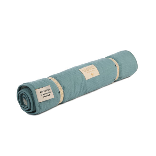 Nobodinoz Matelas à Langer Nomad en Nid d'Abeille Magic Green