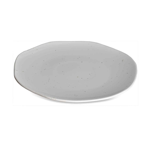 Opjet Assiette à déjeuner Tribu Blanc Moucheté