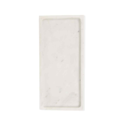 Opjet Plateau Pratique en marbre Blanc