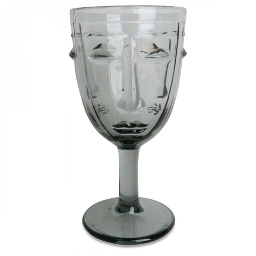 Opjet Verre à Pied Visage Gris