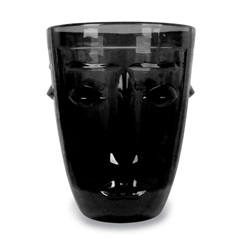 Opjet Verre Gobelet Visage Noir