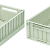 Pack de 2 Caisses de rangement Weston Dusty Mint Medium Liewood