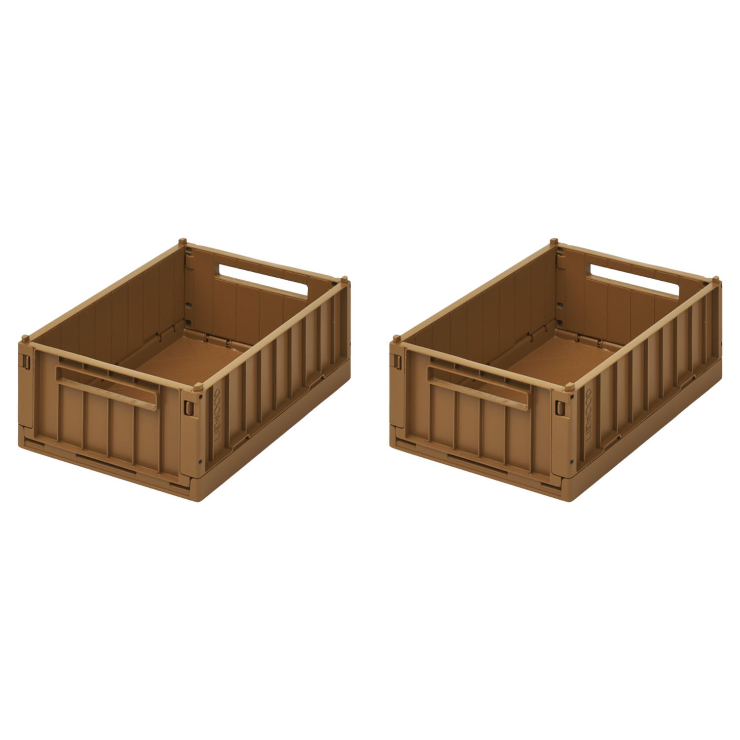 Pack de 2 Caisses de rangement Weston Golden Caramel Small Liewood