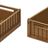 Pack de 2 Caisses de rangement Weston Golden Caramel Small Liewood