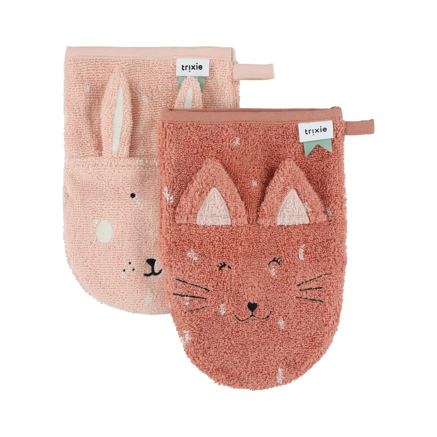 Pack de 2 gants de toilette Cat Trixie