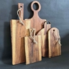 Planche à découper en bois ronde Opjet
