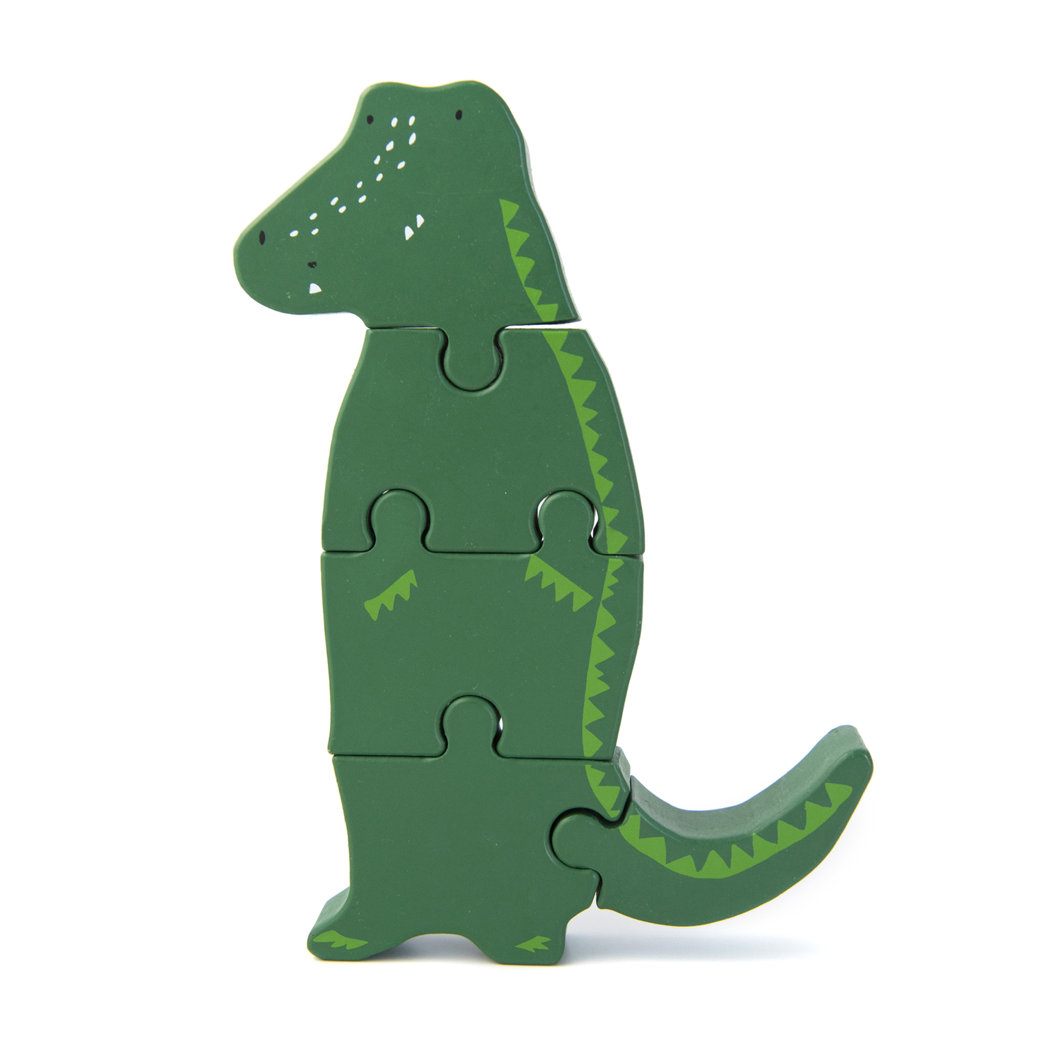 Puzzle formes animaux en bois Crocodile Trixie
