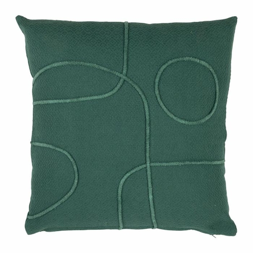 Sema Design Coussin Artyfolk Uni Brodé Emeraude