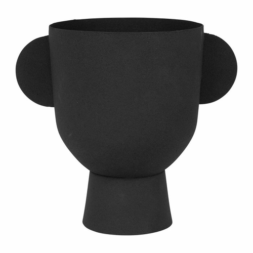 Sema Design Vase en fer Maderia Amphore Noir Medium