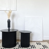 Set de 2 tables basses Rondes Noir Opjet