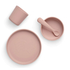 Set de repas en silicone Pale Pink Jollein