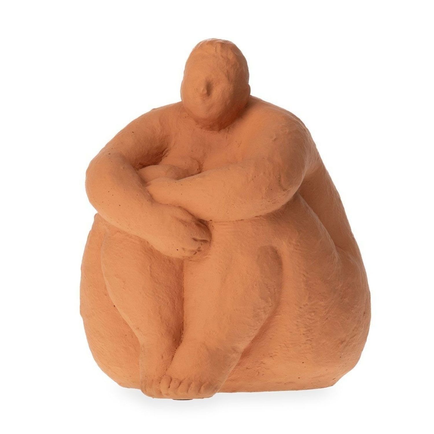 Statue Sumette Assise Terracotta Athezza