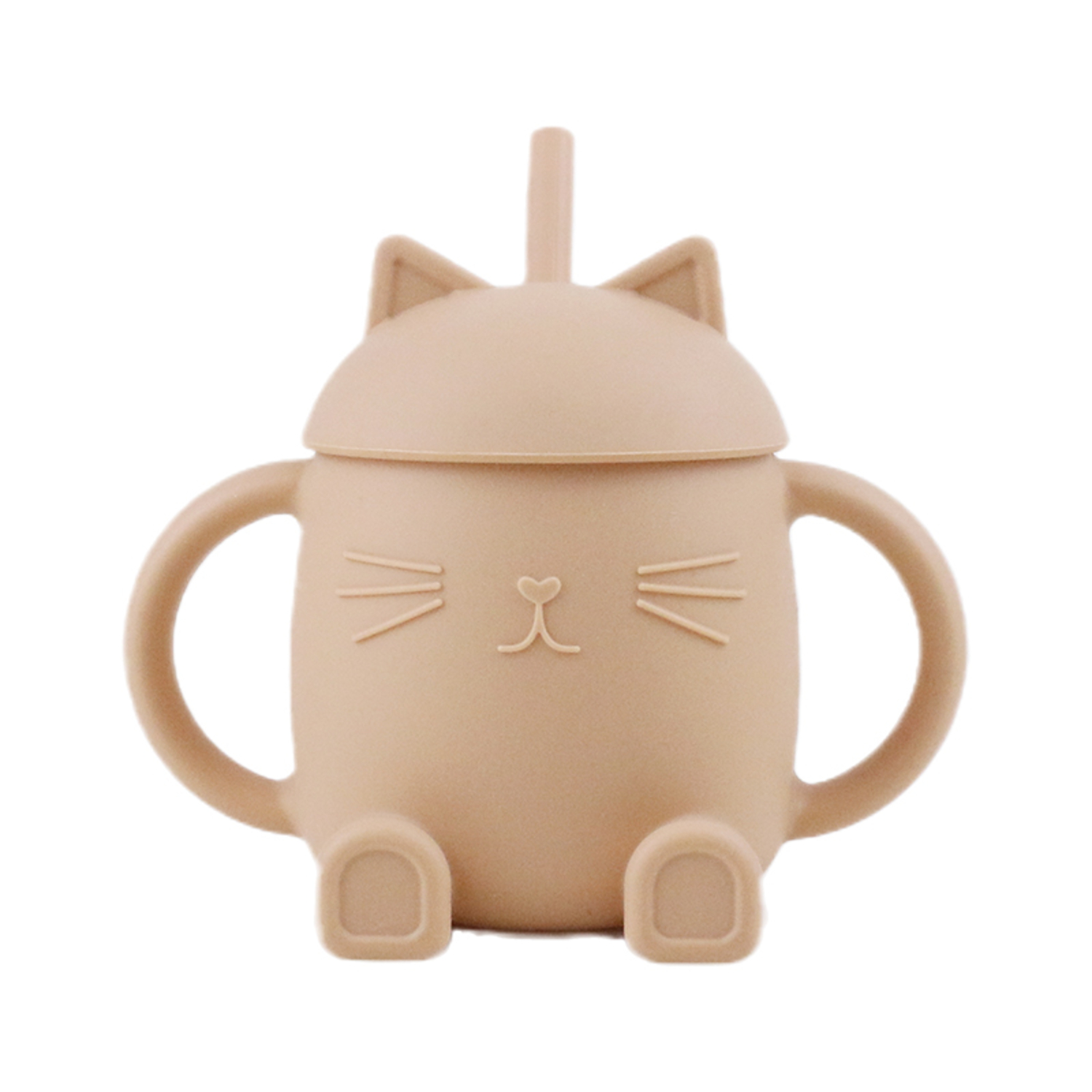 Tasse avec Paille en Silicone Chatty Nude ChoO