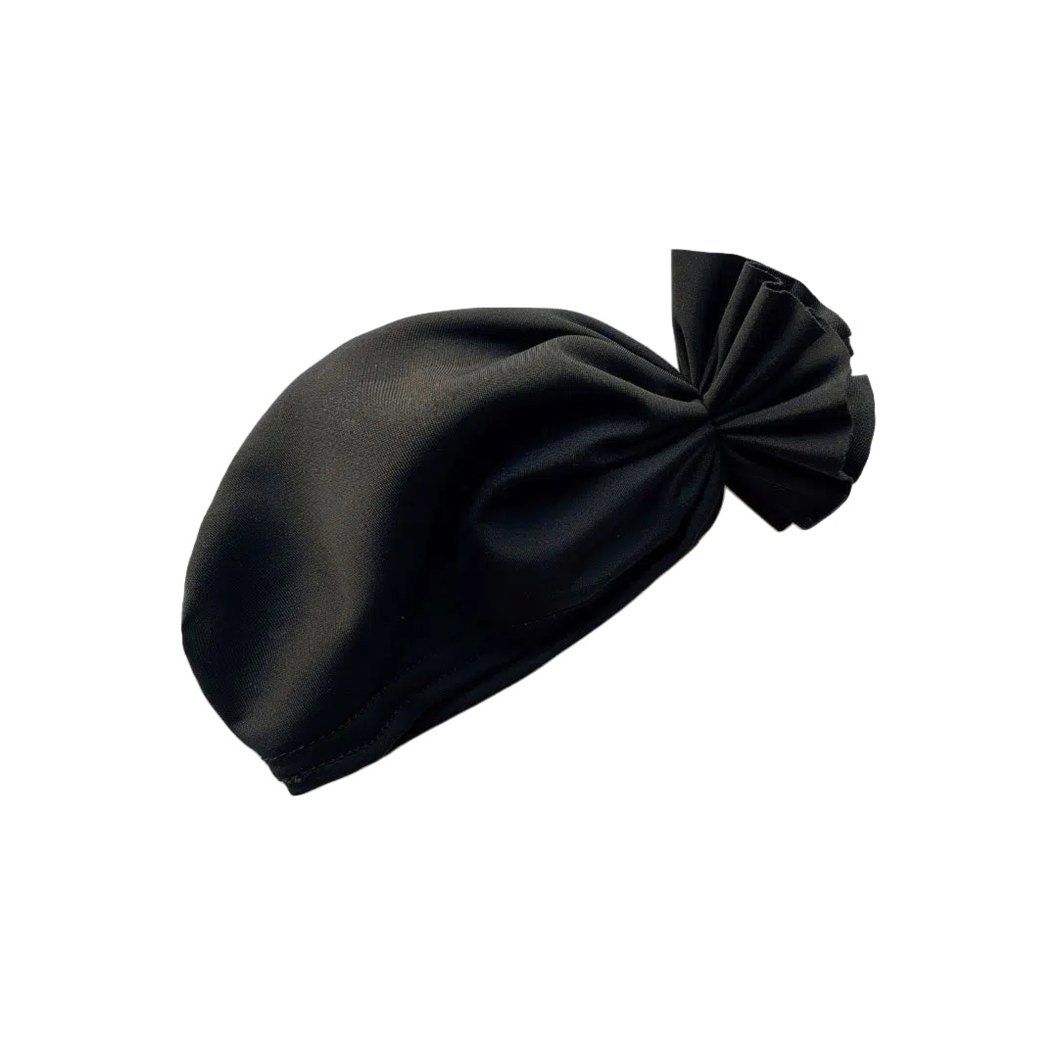 Turban Fleur en lycra Noir Minikane