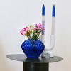 Vase en verre Coki Bleu Small Opjet