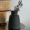 Vase Terre Strié Noir Opjet