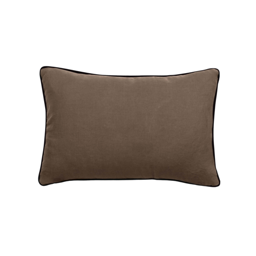 Vent Du Sud Coussin Prelude en lin lavé Tabac 40 x 60