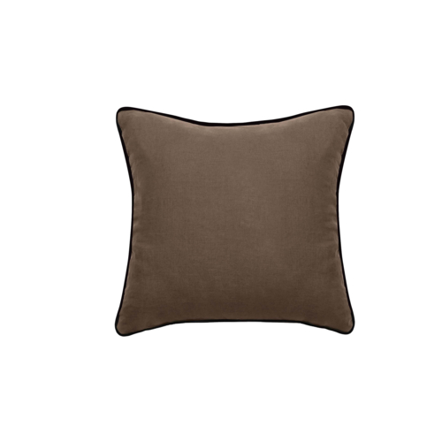 Vent Du Sud Coussin Prelude en lin lavé Tabac 45 x 45