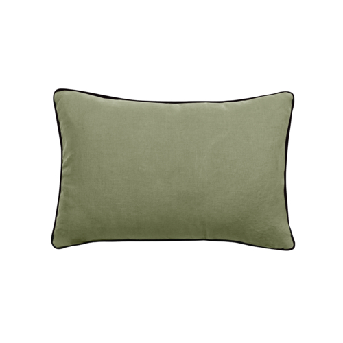 Vent Du Sud Coussin Prelude en lin lavé Vert Sauge 40 x 60