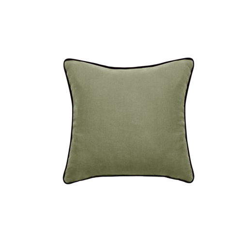 Vent Du Sud Coussin Prelude en lin lavé Vert Sauge 45 x 45