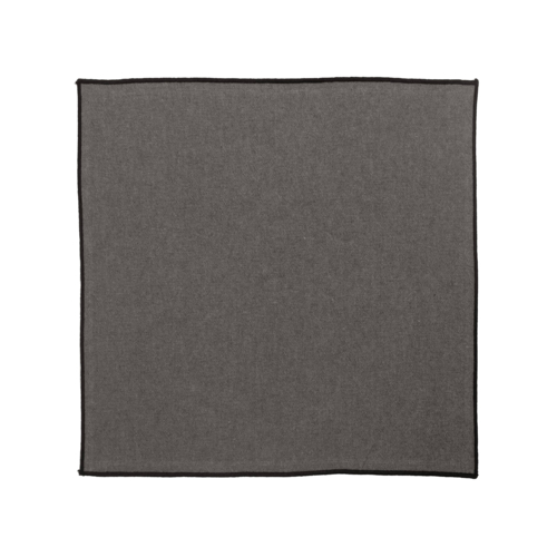 Vent Du Sud Serviette de table Hono en coton (42 x 42 cm) Granit