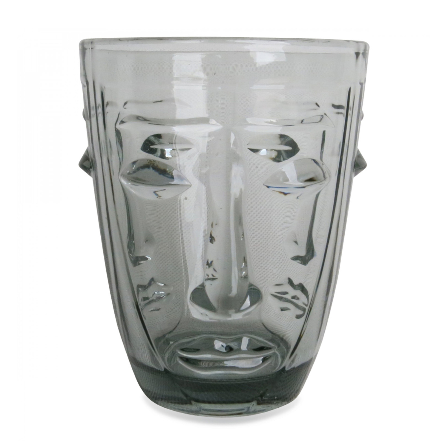 Verre Gobelet Visage Gris Opjet